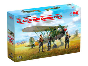 Liimitav mudel ICM 32022 CR. 42 LW with German Pilots 1/32 hind ja info | Liimitavad mudelid | kaup24.ee