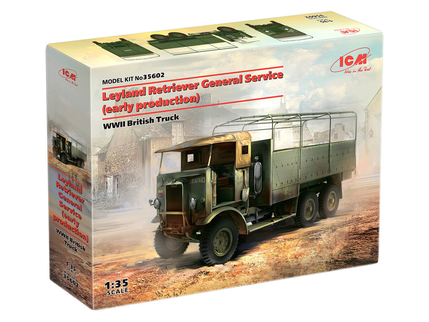 Liimitav mudel ICM 35602 British Leyland Retriever General Service (early production) 1/35 hind ja info | Liimitavad mudelid | kaup24.ee