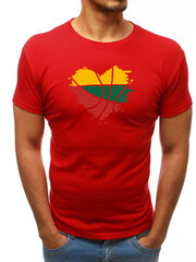 Мужская футболка Širdis JS 712005 43502, красная цена и информация | Мужские футболки | kaup24.ee