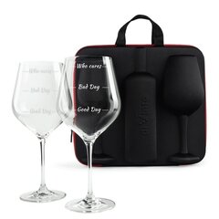Набор бокалов для вина «Who cares» цена и информация | Другие подарки | kaup24.ee