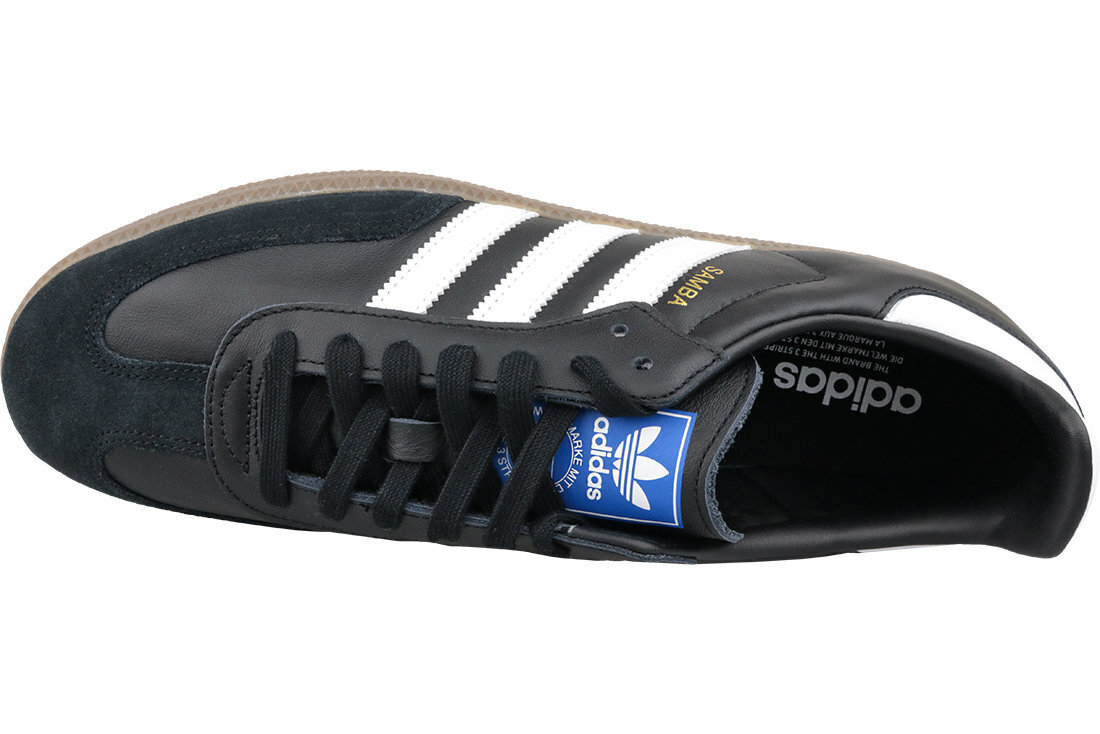 Meeste tossud Adidas Samba OG B75807, must цена и информация | Spordi- ja vabaajajalatsid meestele | kaup24.ee