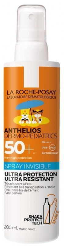 Laste päikesekaitsesprei La Roche-Posay Anthelios Dermo-Pediatrics SPF50 +, 200 ml hind ja info | Päikesekreemid | kaup24.ee