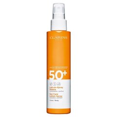 Солнцезащитный спрей Clarins Sun Care Lotion Spray Body SPF 50+, 150 мл цена и информация | Кремы от загара | kaup24.ee