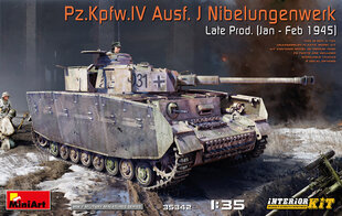 Liimitav mudel MiniArt 35342 Pz.Kpfw.IV Ausf. J Nibelungenwerk Late Prod. (Jan-Feb 1945) Interior Kit 1/35 hind ja info | Liimitavad mudelid | kaup24.ee