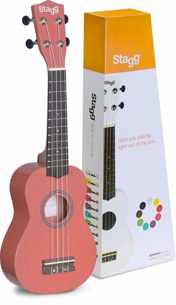 Sopran ukulele + ümbris Stagg US-LIPS цена и информация | Kitarrid | kaup24.ee