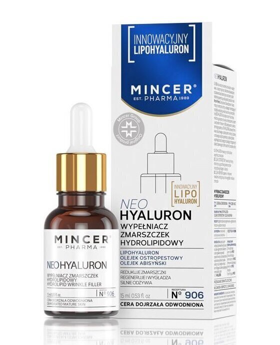 Kortse vähendav näoseerum Mincer Pharma Neo Hyaluron Nr. 906, 50 ml цена и информация | Näoõlid, seerumid | kaup24.ee