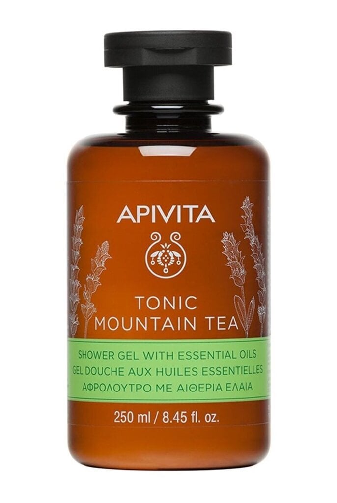 Dušigeel mägiteega Apivita Tonic Mountain Tea, 250 ml  цена и информация | Dušigeelid, õlid | kaup24.ee