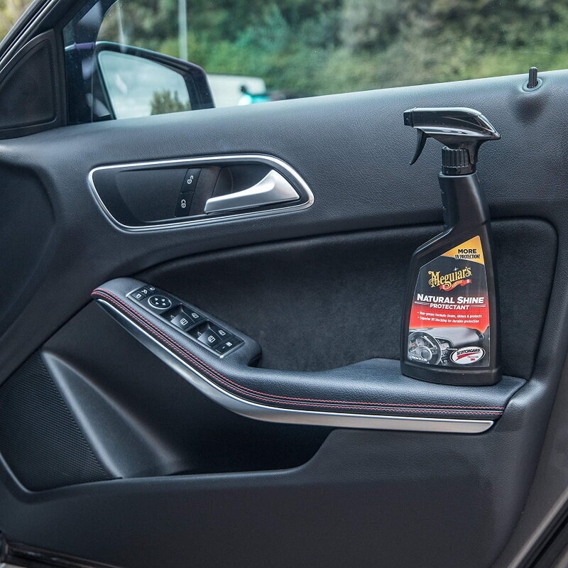Autosalongi hooldustoode Meguiar's Natural Shine Rubber and Vinyl Dashboard & Interior Care Protectant Spray, 473 ml hind ja info | Autokeemia | kaup24.ee