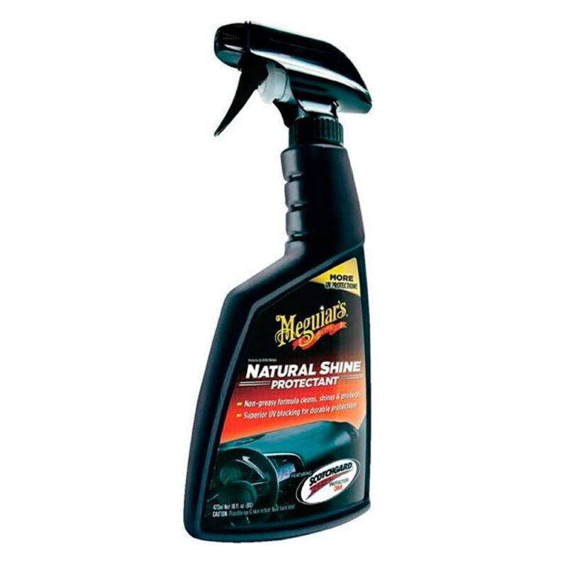 Autosalongi hooldustoode Meguiar's Natural Shine Rubber and Vinyl Dashboard & Interior Care Protectant Spray, 473 ml hind ja info | Autokeemia | kaup24.ee