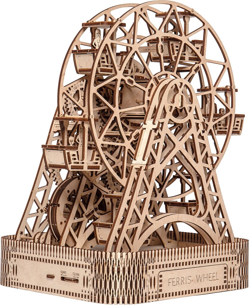 Puidust 3D-konstruktor Wooden city Vaateratas , 470 tk. hind ja info | Klotsid ja konstruktorid | kaup24.ee