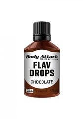 Подсластительные капли Flav Drops со вкусом шоколада, Body Attack, 50 мл цена и информация | Кулинарные добавки | kaup24.ee