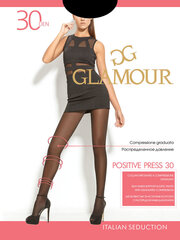 Naiste sukkpüksid GLAMOUR Positive Press 30 DEN, helepruun hind ja info | Sukkpüksid | kaup24.ee