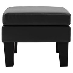 vidaXL jalapink, must, kunstnahk hind ja info | Kott-toolid, tumbad, järid | kaup24.ee