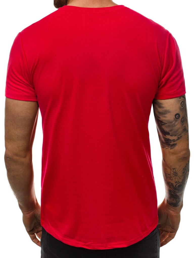 Punane meeste t-särk "Lika" XXL hind ja info | Meeste T-särgid | kaup24.ee