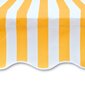 vidaXL varikatuse riie, oranž ja valge, 350 x 250 cm hind ja info | Päikesevarjud, markiisid ja alused | kaup24.ee