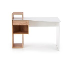 Стол Halmar Conti, коричневый/белый цена и информация | Компьютерные, письменные столы | kaup24.ee
