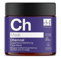 Matistav näomask Dr. Botanicals Charcoal Superfood 60 ml цена и информация | Маски для лица, патчи для глаз | kaup24.ee