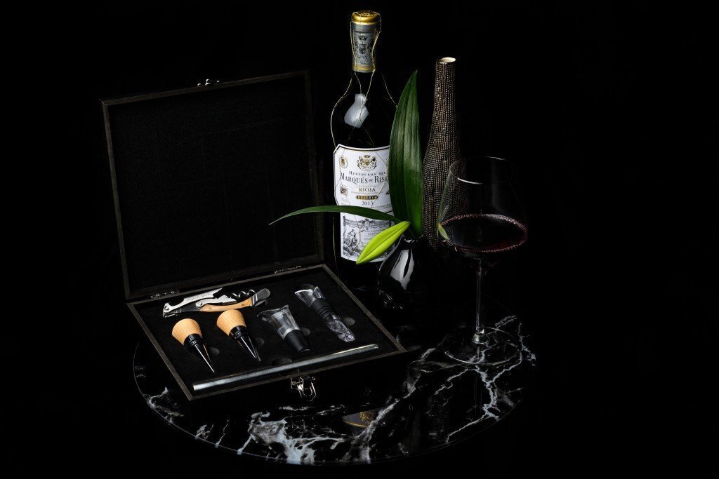 Aksessuaaride komplekt karbis veinisõpradele Laguiole Luxury line by Style De Vie, 6 tk цена и информация | Köögitarbed | kaup24.ee