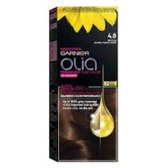 Стойкая краска для волос на масляной основе без аммиака Garnier Olia, 4.8 Mocha цена и информация | Краска для волос | kaup24.ee