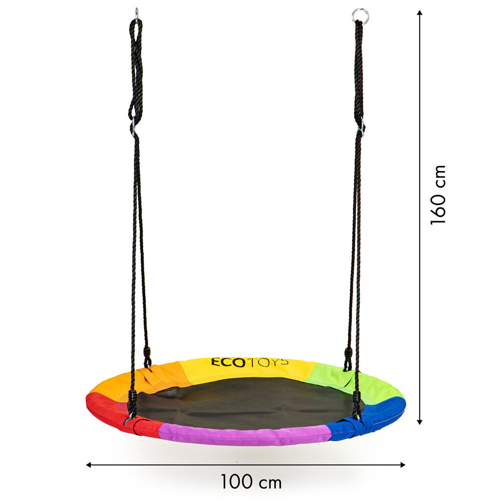 Pesakiik Ecotoys, värviline, 100 cm hind ja info | Kiiged | kaup24.ee