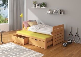 Lastevoodi ADRK Furniture Tomi 180x80, pruun цена и информация | Детские кровати | kaup24.ee