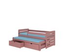 Lastevoodi ADRK Furniture Tomi 180x80 küljekaitsega, roosa