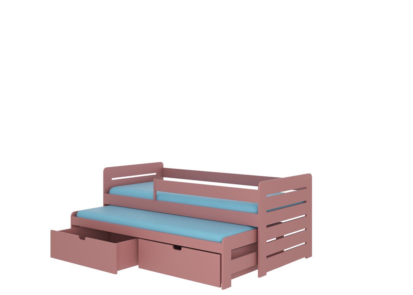 Lastevoodi ADRK Furniture Tomi 180x80 küljekaitsega, roosa hind ja info | Lastevoodid | kaup24.ee
