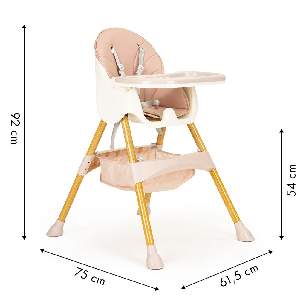 Söögitool 2in1 Ecotoys hind ja info | Laste söögitoolid | kaup24.ee