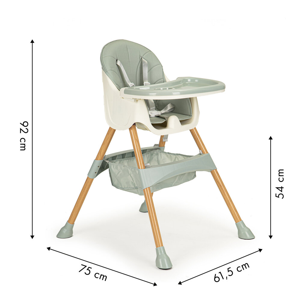 Söögitool 2in1 Ecotoys hind ja info | Laste söögitoolid | kaup24.ee