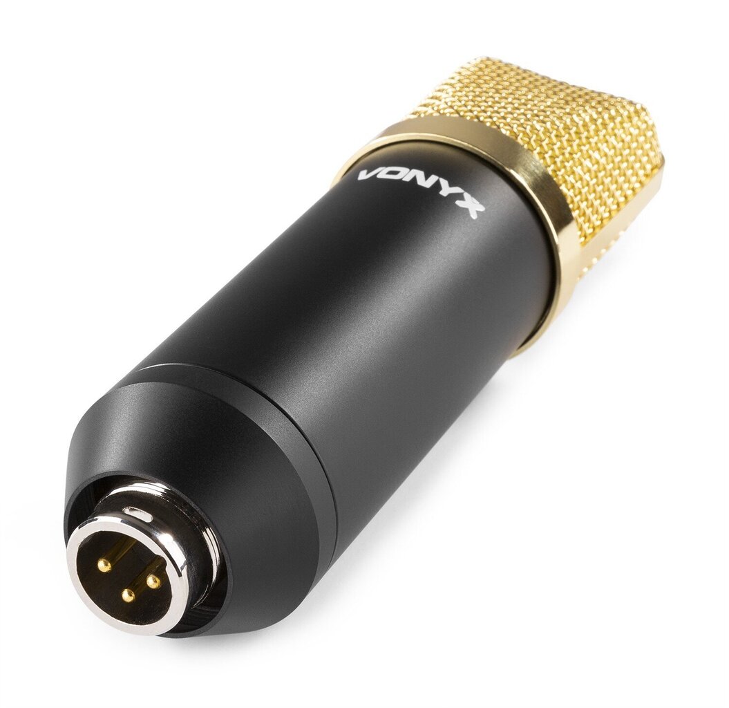 Vonyx CM400B Studio kondensaatormikrofon must / kuld цена и информация | Mikrofonid | kaup24.ee