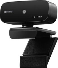 Sandberg 134-14 USB Webcam Autofocus 1080P HD цена и информация | Компьютерные (Веб) камеры | kaup24.ee