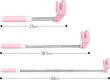 Selfie stick Usams Mini Mirror, 3,5mm, pink hind ja info | Selfie sticks | kaup24.ee