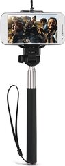 Selfie stick Hama SELFIE MOMENTS, black hind ja info | Selfie sticks | kaup24.ee