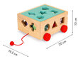 Klotsidega puidust sorteerimiskäru hind ja info | Arendavad mänguasjad | kaup24.ee