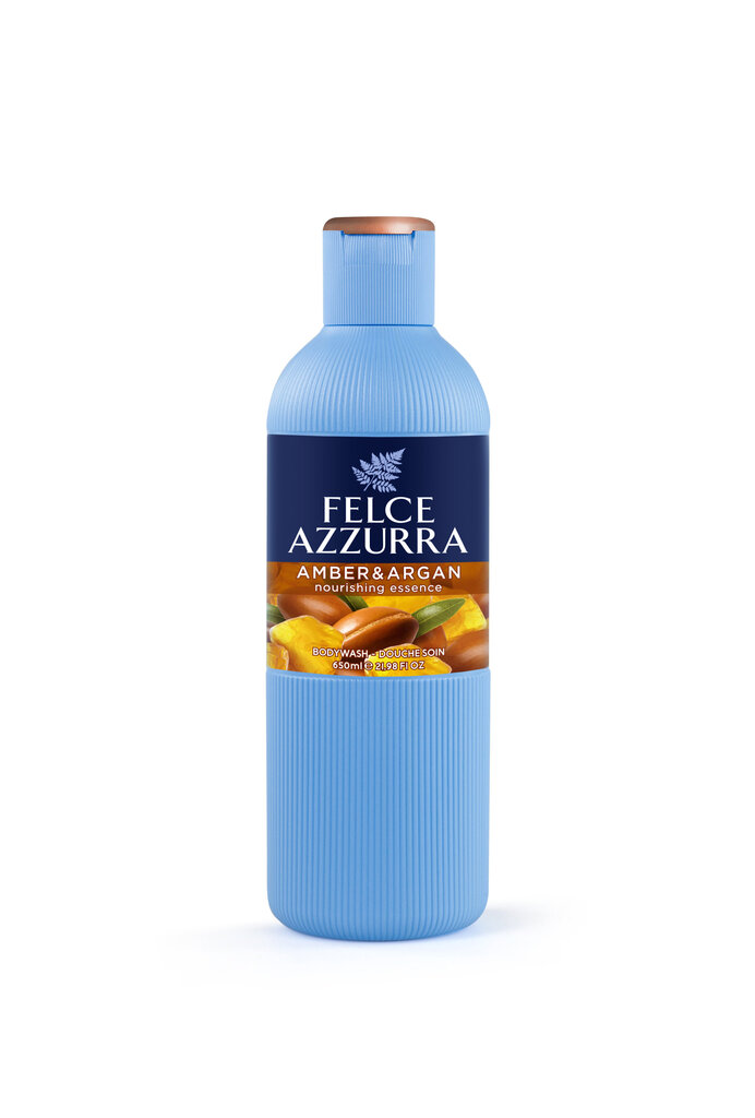 Dušigeel Felce Azzurra Amber & Argan, 650 ml цена и информация | Dušigeelid, õlid | kaup24.ee