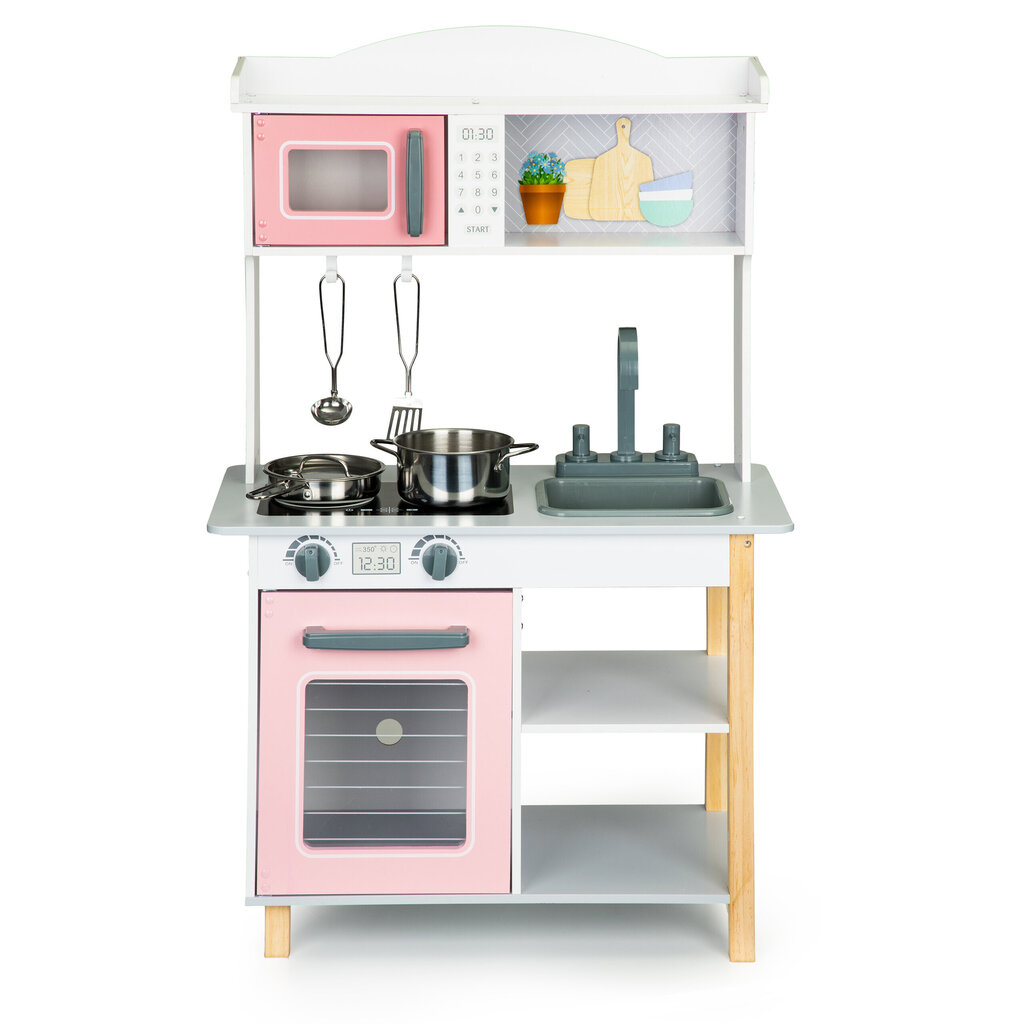 Laste puitköök + metallist aksessuaarid hind ja info | Tüdrukute mänguasjad | kaup24.ee