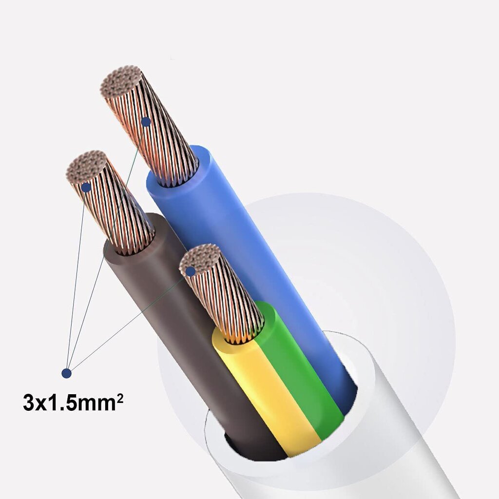 Pikendus G.LUX HKX-4N 4m цена и информация | Pikendusjuhtmed, kaablid | kaup24.ee