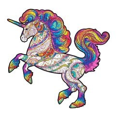 Puidust pusle Unicorn, 160 tk цена и информация | Пазлы | kaup24.ee