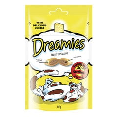 Maiustus kassidele Dreamies juustuga, 60 g x 6 hind ja info | Dreamies Lemmikloomatarbed | kaup24.ee