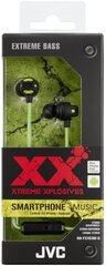 JVC HA-FX103M-G-E Xtreme Xplosives Headphones with remote & microphone Green hind ja info | Kõrvaklapid | kaup24.ee