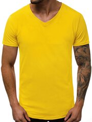 Meeste T-särk „Model“, kollane hind ja info | Meeste T-särgid | kaup24.ee
