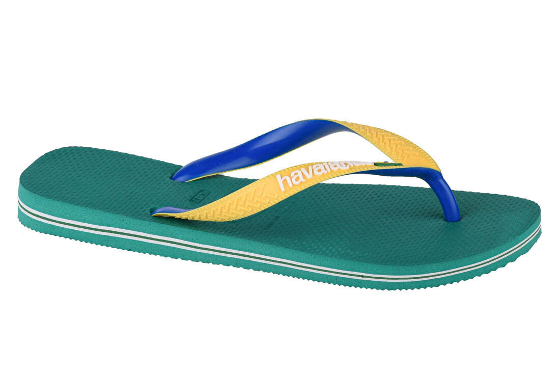 Meeste plätud Havaianas Brasil Mix 4123206-2078, roheline hind ja info | Meeste plätud, sussid | kaup24.ee