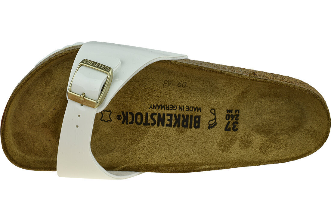 Naiste plätud Birkenstock Madrid BF 1005309, valge hind ja info | Naiste plätud ja sussid | kaup24.ee