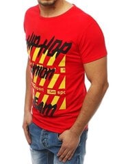 Футболка мужская с надписями Hop, красная цена и информация | Мужские футболки | kaup24.ee