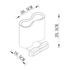 Seinavalgusti G.LUX GM-533/2A цена и информация | Настенные светильники | kaup24.ee