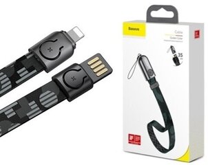 USB-кабель Baseus Gold Collar Lightning Data Cable, 85 см, черный цена и информация | Кабели для телефонов | kaup24.ee