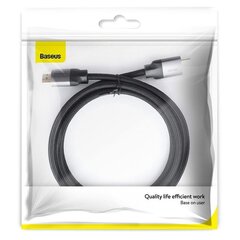 <p>Видеокабель Baseus Enjoyment Series 4K HDMI, 2 м, темно-серый, CAKSX-C0G</p>
 цена и информация | Адаптер Aten Video Splitter 2 port 450MHz | kaup24.ee