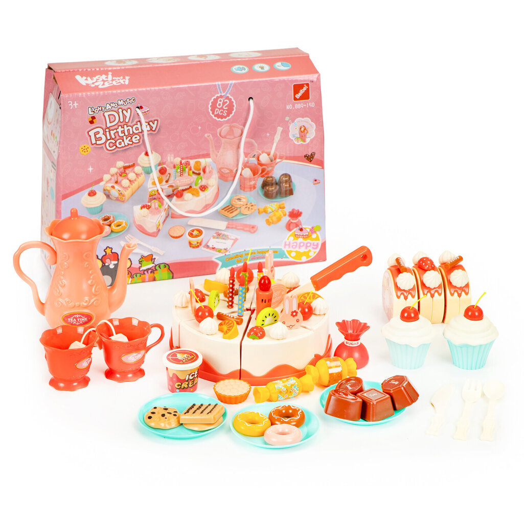 Sünnipäevakomplekt, 82 tk цена и информация | Tüdrukute mänguasjad | kaup24.ee