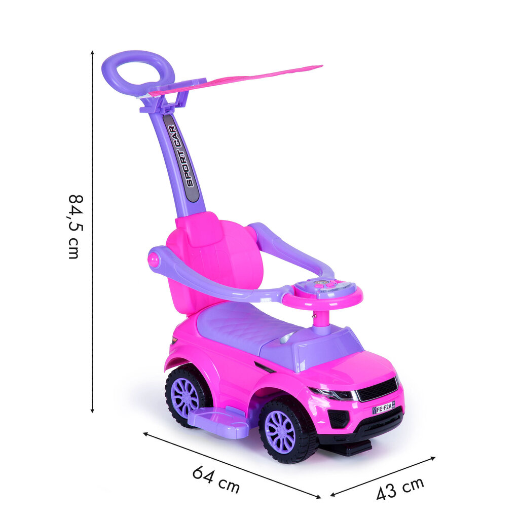 Auto 3 ühes + jalaga juhitav katus цена и информация | Imikute mänguasjad | kaup24.ee