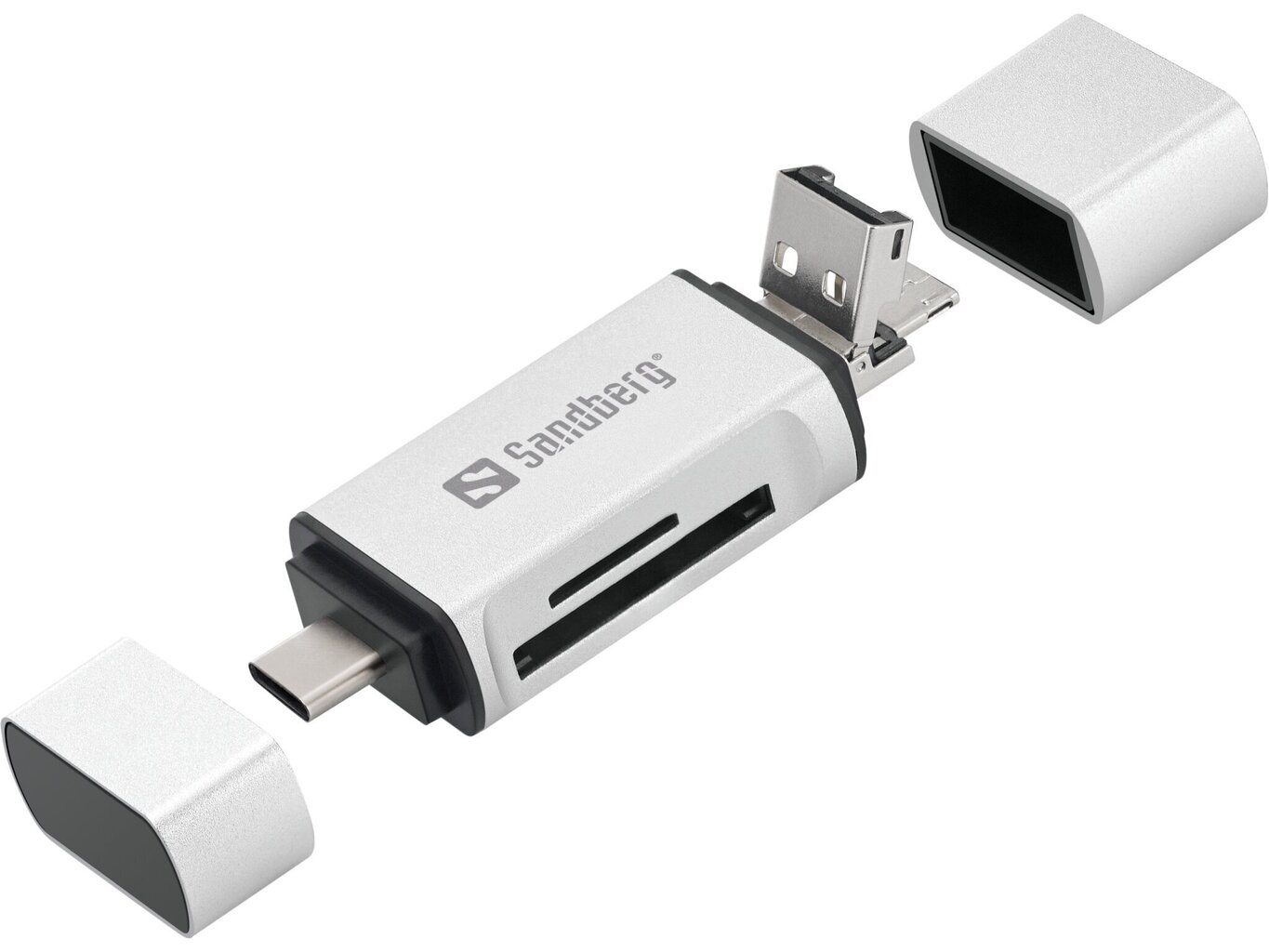 Sandberg 136-28 3 in 1 Card Reader hind ja info | USB jagajad, adapterid | kaup24.ee